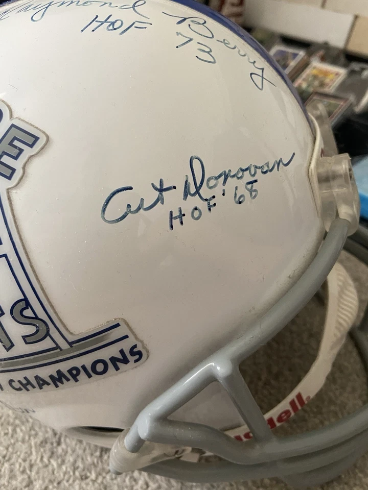 BALTIMORE COLTS FULL SIZE Replica Riddell 58-59 Helmet JSA 6 Signed Read Descrip - Image 4 of 4