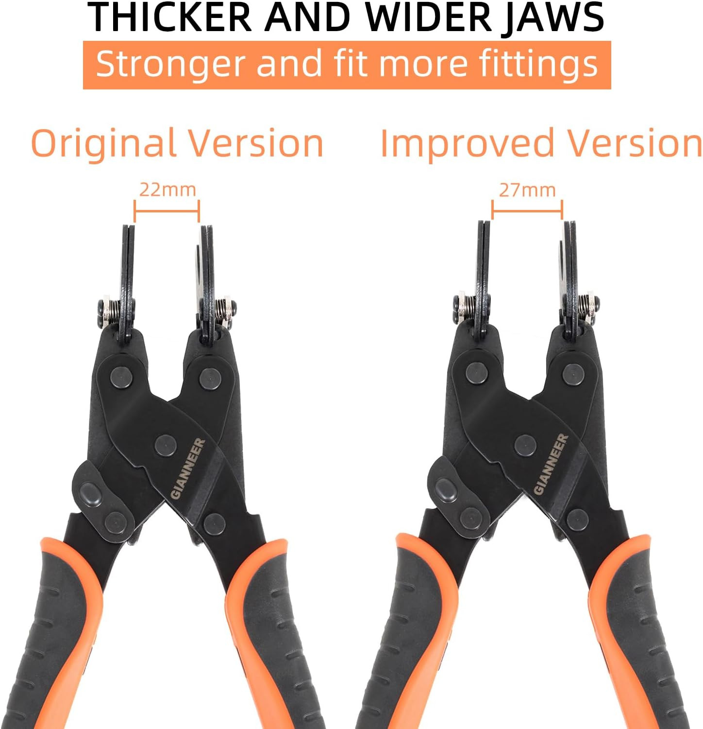 Push to Connect Removal Tool Disconnect Tongs for 1/2”, 3/4”, 1” Push Fitting Pe