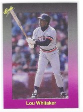 Lou Whitaker 1989 Classic Travel Purple #188 Detroit Tigers
