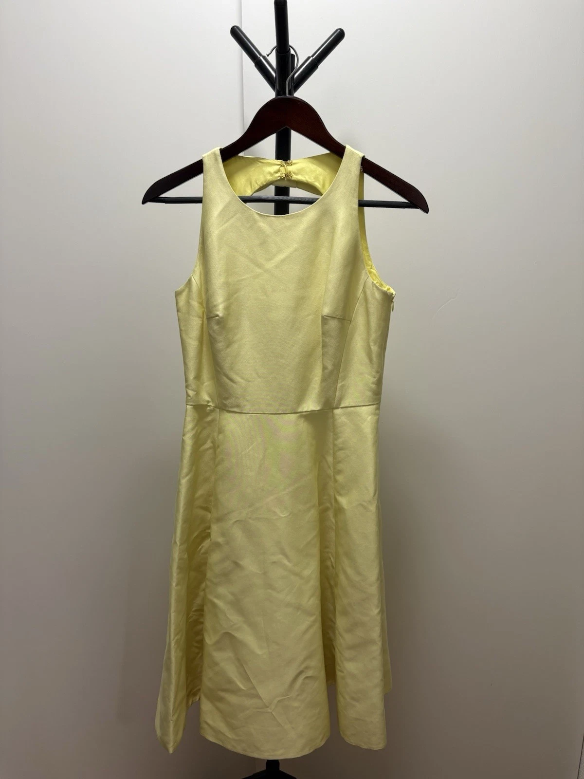 Abito Kate Spade doppio fiocco schiena giallo burro $448 nuovo 2 (Xs s small)