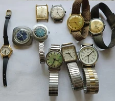 Untested Vintage Timex Watch Lot -  For Parts