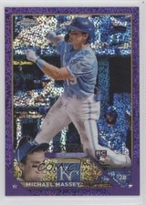 2023 Topps Chrome Purple Speckle Refractor /299 Michael Massey #42 11ur
