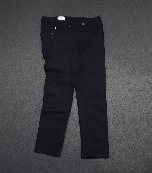 Men Acne Studios Jeans Black Cotton 32 / M / 46