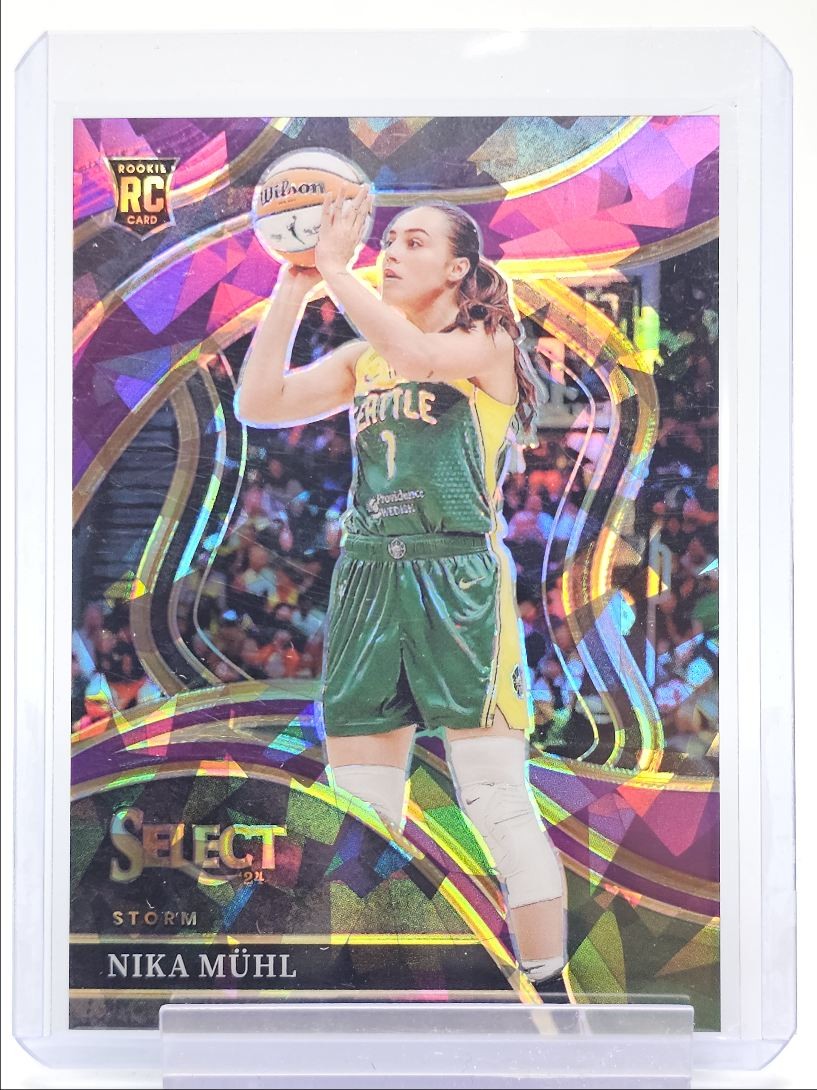 NIKA MUHL 2024-25 SELECT WNBA COURTSIDE ROOKIE PURPLE ICE PRIZM RC /149 Q3704