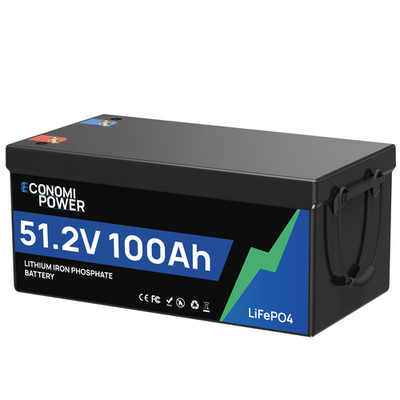 51.2V/48V 100Ah LiFePO4 Battery US Warehouse BMS for Golf Cart RV Solar Off-Grid