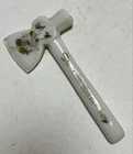 Vintage Milk Glass Souvenir Hatchet/ Axe from Warsaw IN