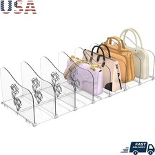 Adjustable Handbag Organizer W/ Sliding Dividers Durable Purse Storage Solution