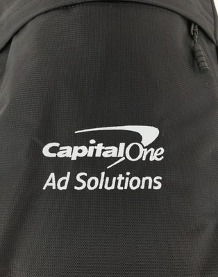 Timbuk2 Division Laptop Backpack Deluxe Black Capital One Logo Travel NEW 
