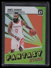 2018-19 Donruss Optic Fantasy Stars Orange Refractor 3 James Harden 13/39