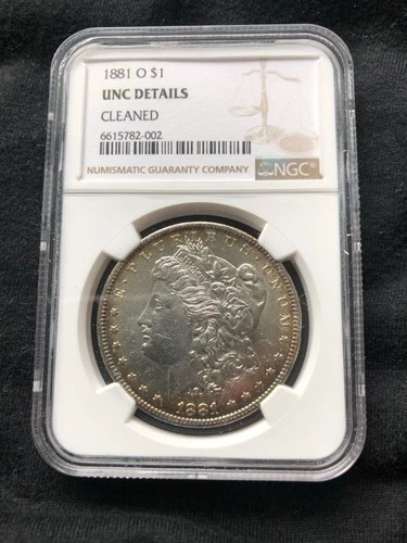 1881 O Morgan silver dollar