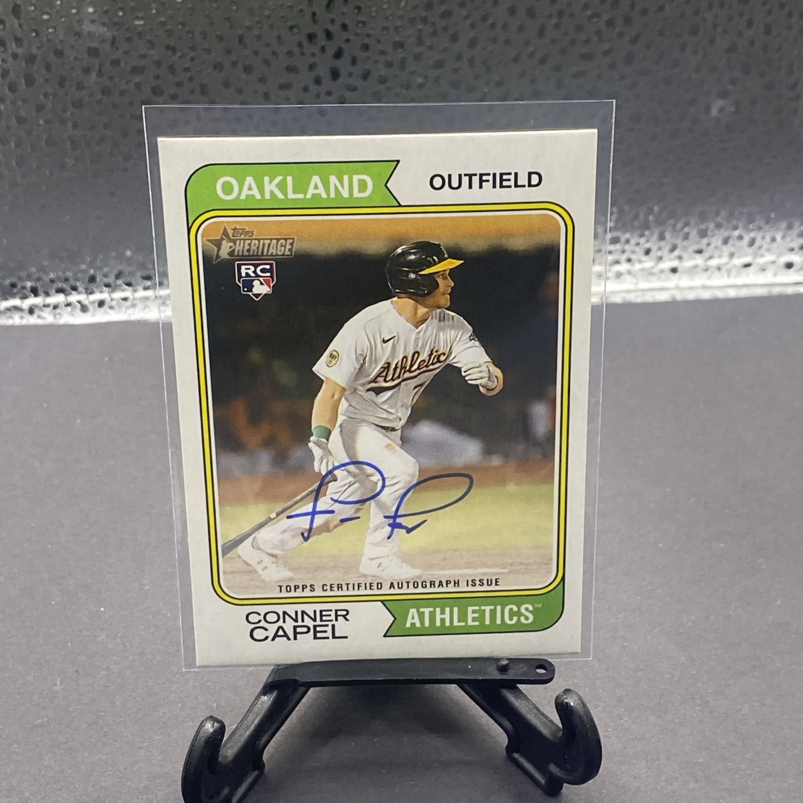 2023 Topps Heritage Conner Capel Rookie Real One On Card Auto Autograph