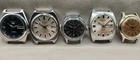 Vintage Watch Lot Of 5 Seiko5,Citizen,Elbon,Endura,Kingston