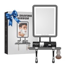 Heated Shower Mirror Fogless for Shaving, 360  Adjustable Shaving Mirror with...