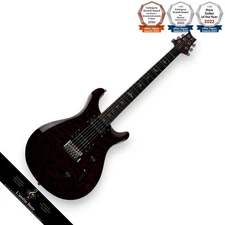 PRS SE CUSTOM 24 Quilt Ruby Electric Guitar with Accessories 3.52kg