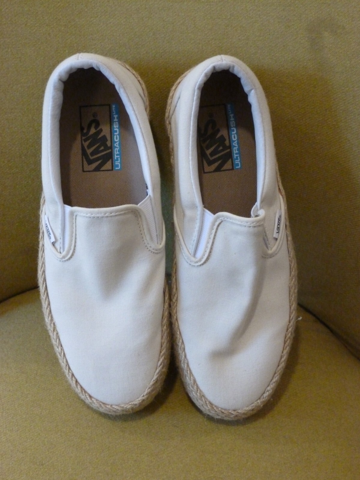 vans cush white