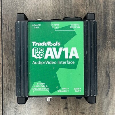 Pro Co AV1A Video and Audio Passive Interface