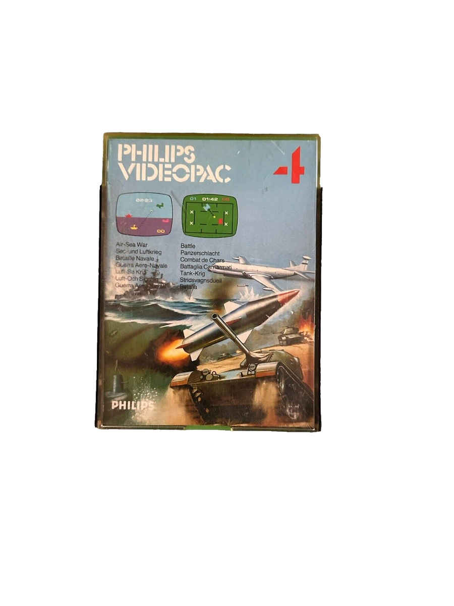 Jeu Vidéo Rétro Videopac / Odyssey 2 - Bataille Navale & Combat De Chars (Air-Sea War) - Bon état