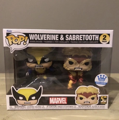 Funko Marvel Pop! Wolverine & Sabretooth 2-Pack (#77598)