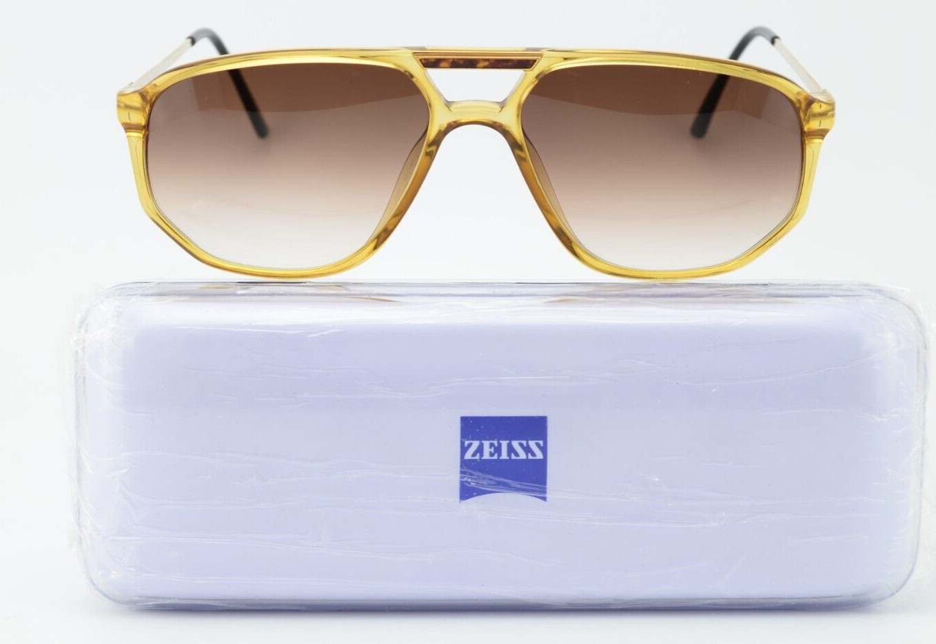 Солнцезащитные очки Zeiss 2119 8100 140 Золотисто-коричневые Бежевые Винтажные дизайнерские 90-х годов Германия