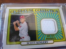 Scott Kingery Clubhouse Collection Baseball Trading card; game used memorabilia