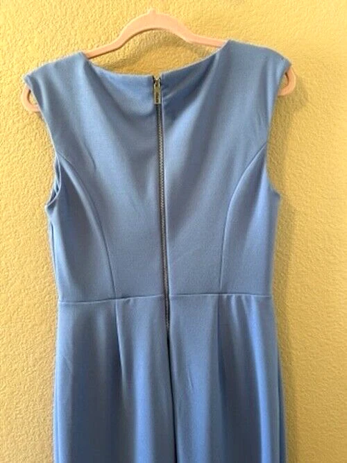 UNDERCOVER Abito tubino Ivanka Trump Secret Weapon in maglia a compressione ~ taglia 8 ~ blu ~ NUOVO