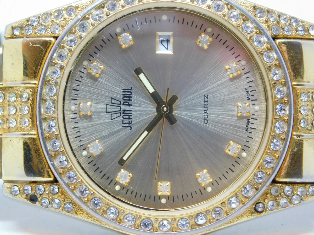 Jean paul diamond quartz watch sales