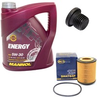 MotoröL ÖLfilter SH4784P 5W30 4Liter + ÖLablassschraube FüR Audi A6 Avant 4F5 C6