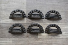 Pomelli per ante cassetto armadio a tazza vintage in ghisa maniglie tirare ru...