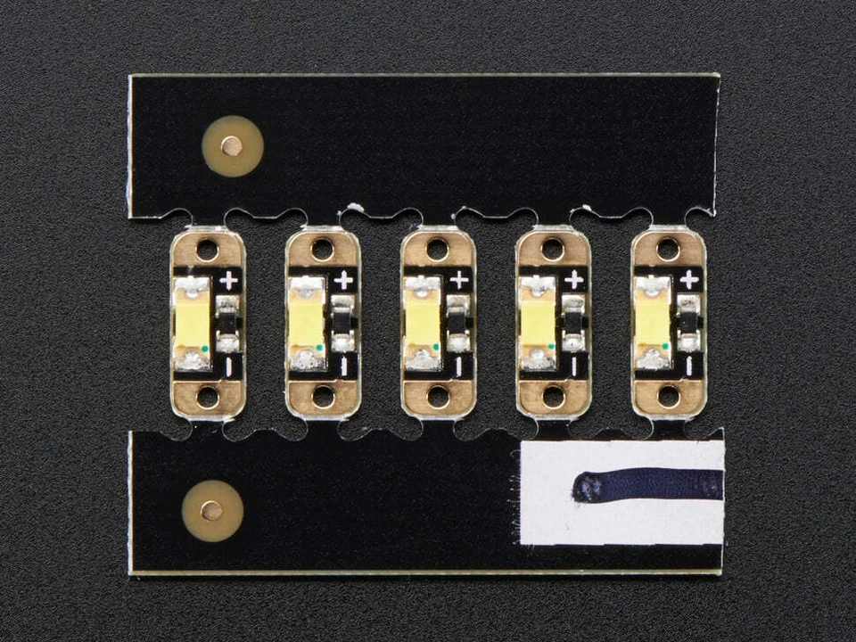 ADAFRUIT LED Sequins, Warm White, Pack of 5