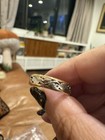 Vintage Two Tone Gold Patterned Band 14k — photo 5