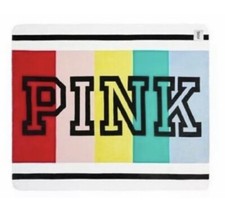 VICTORIA'S SECRET PINK LARGE SHERPA BLANKET NWT RARE SUPER SOFT ships fast 