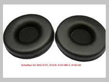 Cuscinetti auricolari in pelle proteica commutabili per AKG K121/K121S/K141 MK II/K142 HD Ear pads