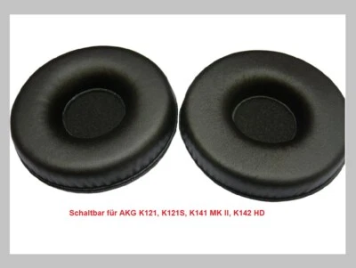 OHRPOLSTER24 Almohadillas de cuero proteico conmutables para AKG K121/K121S/K141 MK II/K142 HD Ear pads