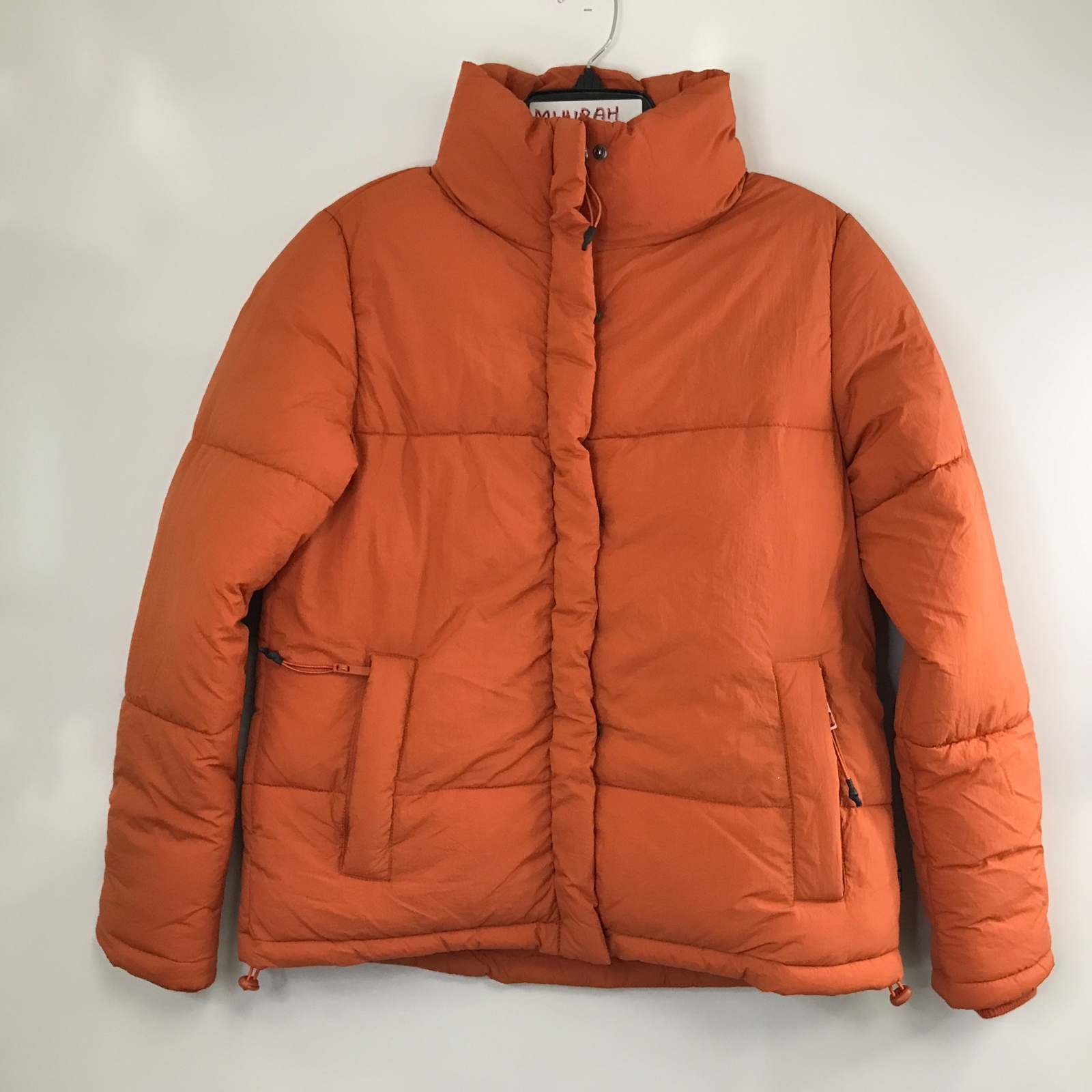 coral puffer coat