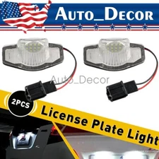 2x LED License Plate Light Tag Lamp 6000K For 2007-2016 Honda CR-V CRV Fit