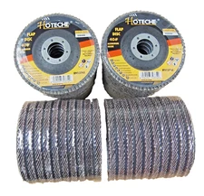 Lot of (40) Aluminum Oxide Flap Disc Grinding wheel 4-1/2" x 7/8" 40 Grit 550306