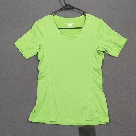 Arc'teryx Camicia Donna S Verde Motus Crew Maglietta Manica Corta Outdoor Escursionismo Nuova con etichette