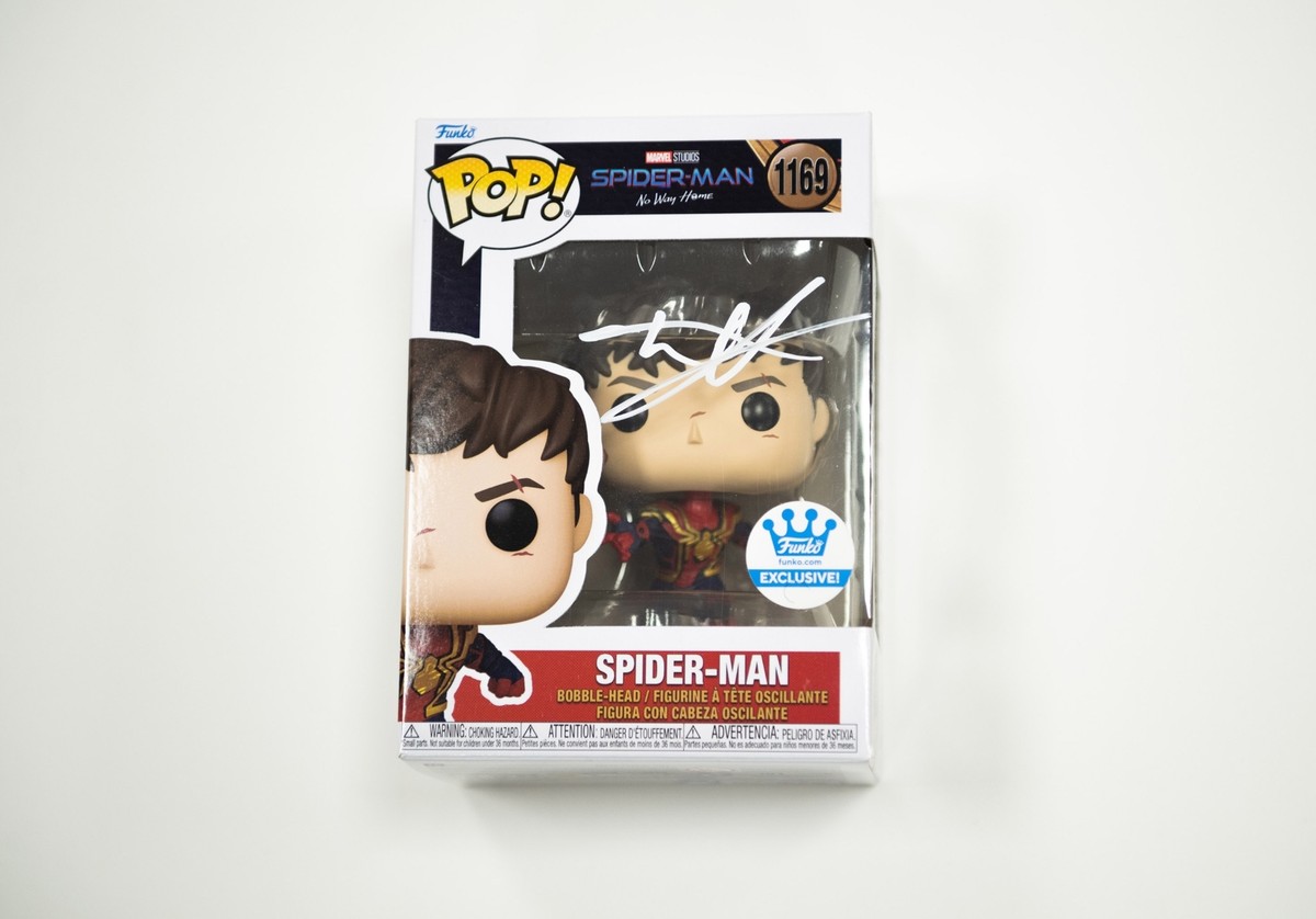 Tom Holland Signed Spider-Man: No Way Home Funko Pop 1169 YY36043