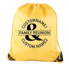 Combined Reunion Custom Last Name and Date- Family Reunion Party Favor Bags BULK