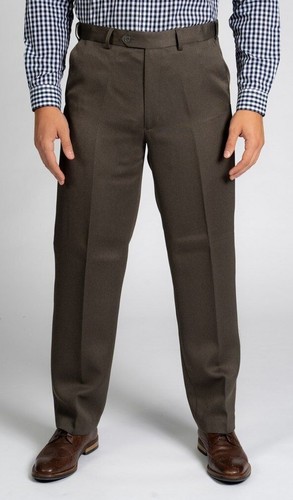 Men’s Heavy Cavalry Twill Trousers | Expandable Self-Adjusting Waistband Pants - Picture 14 of 19