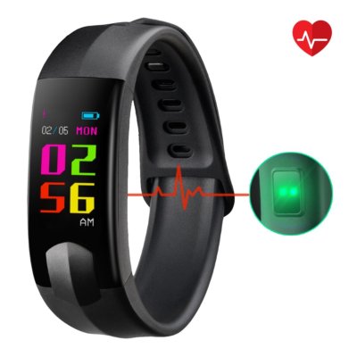 Farbbildschirm Fitness Tracker Herzfrequenzmesser Smart Armband Schlafmonitor