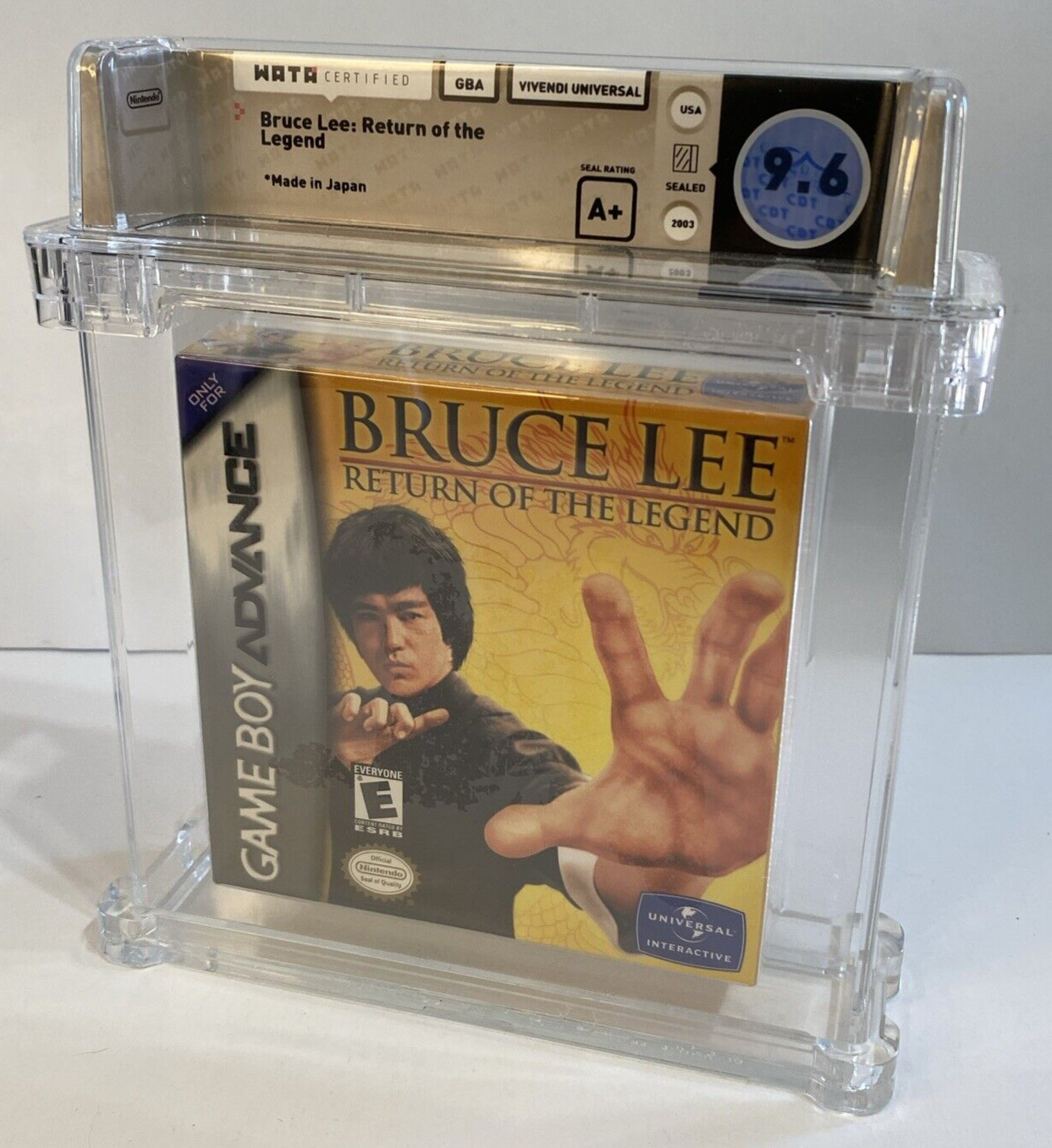 9.6 A+ SEALED GBA Bruce Lee: Return of the Legend (Nintendo Game Boy Advance)