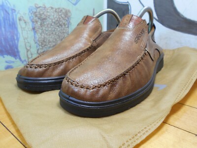 Spoxt Brown Leather Driving Mocs Men's 8.5 | eBay