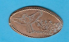 DISNEY PARROT RAINFOREST CAFE DOWNTOWN DISNEYLAND PRESSED PENNY FREE SHIP