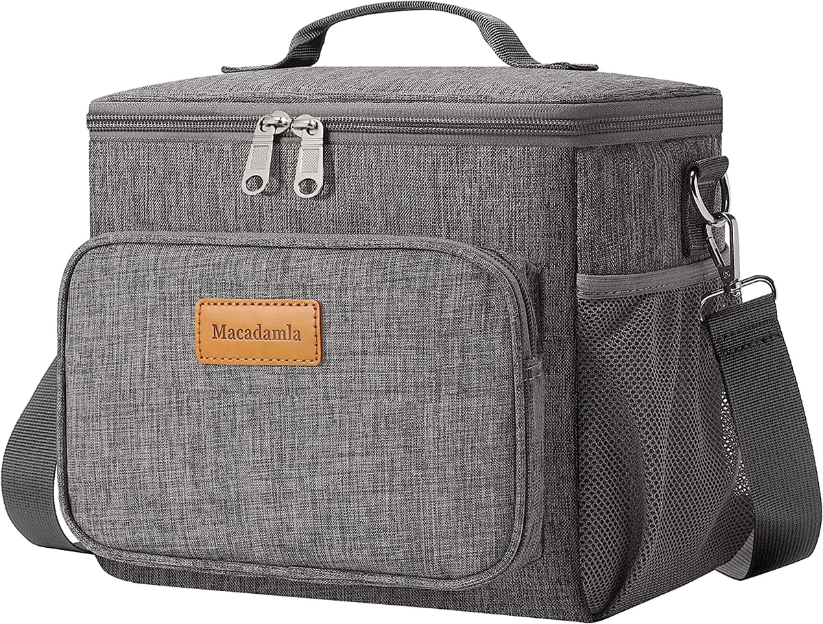 Macadamla Weinas Lunch Bag for Women Men Insulated Lunch Box Cooler Bag for Kid