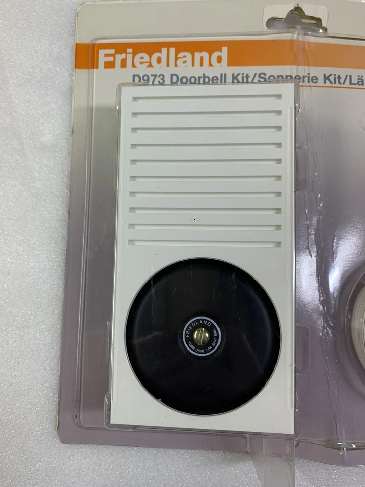 Kit de timbre Friedland D973 de calidad - Estuche de campana y murciélago, alambre, empuje de campana, fijaciones  Foto 2 de 4