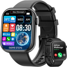 Smart Watch with Call Function, Fitness Tracker & Voice Assistant