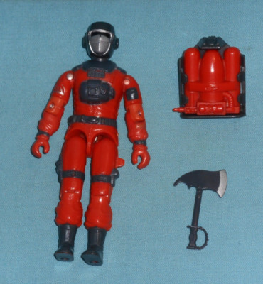 GI G.I. Joe gijoe BARBECUE incomplete with original weapons axe backpack