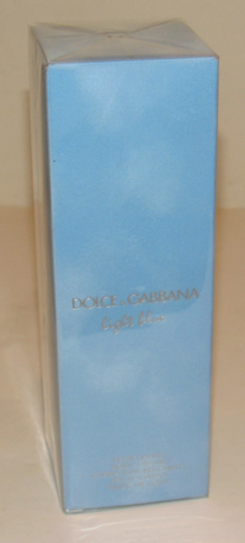 Dolce & Gabbana Light Blue Perfumed Body Cream 6.7 Oz 200 mL Fragrance