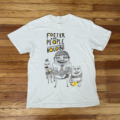 Foster The People - Houdini Short Sleeve White All Size T-Shirt AE190